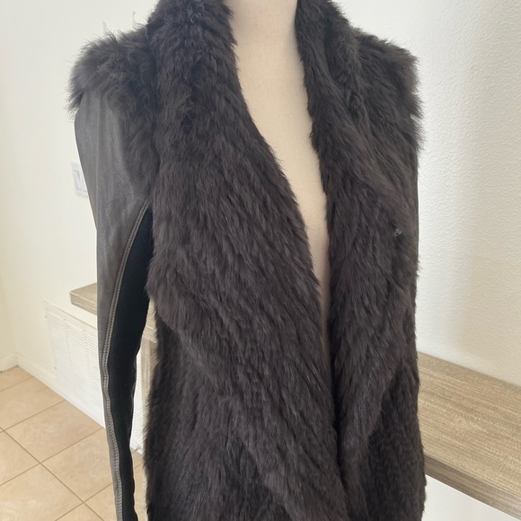 June Rabbit Fur & Leather Jacket - Picture 8 of 8